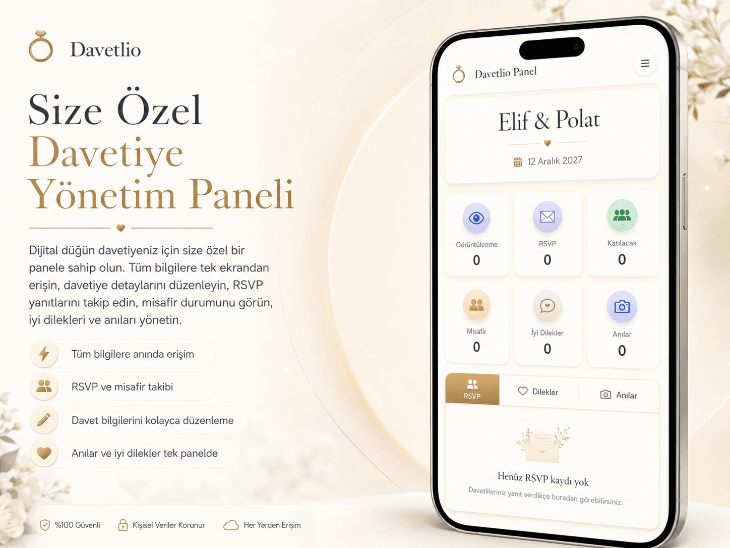 Premium Dijital Düğün Davetiyesi